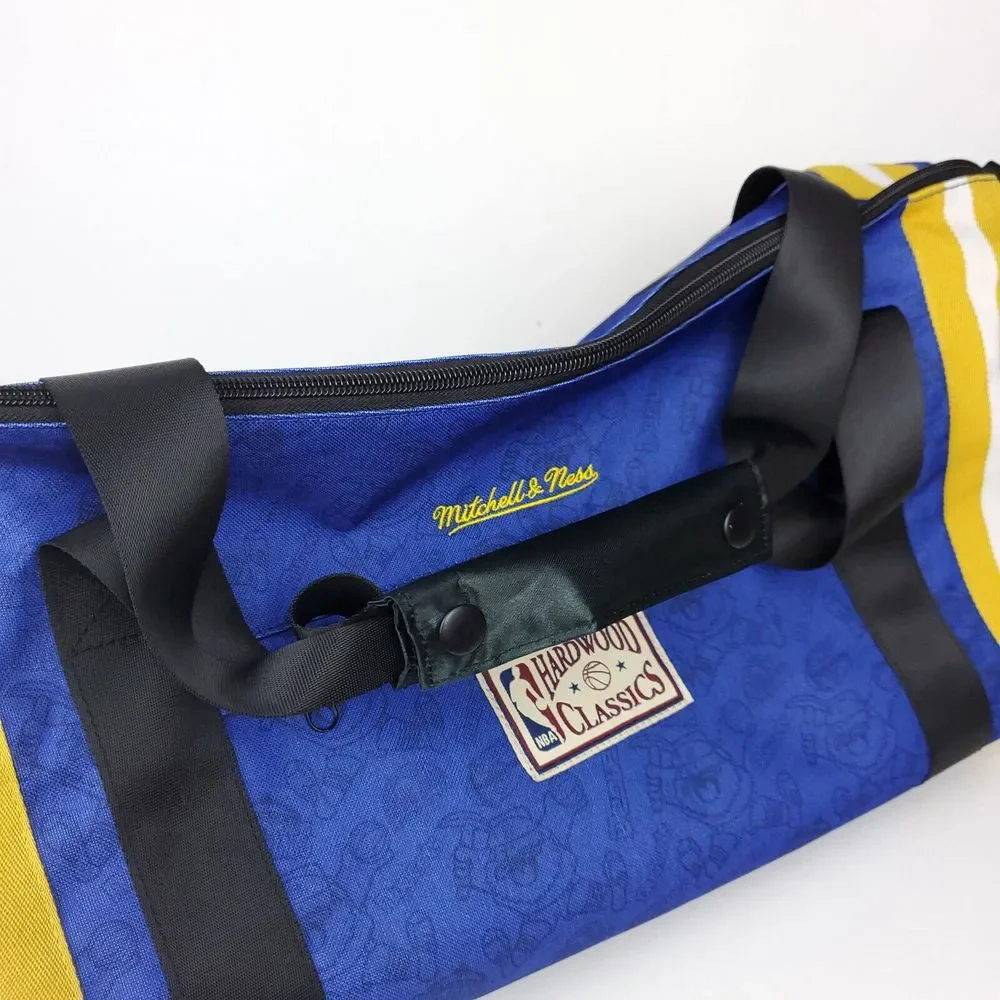 Denver Nuggets Mitchell &‎ Ness NBA Duffle Bag w/ Strap Blue Yellow Black New